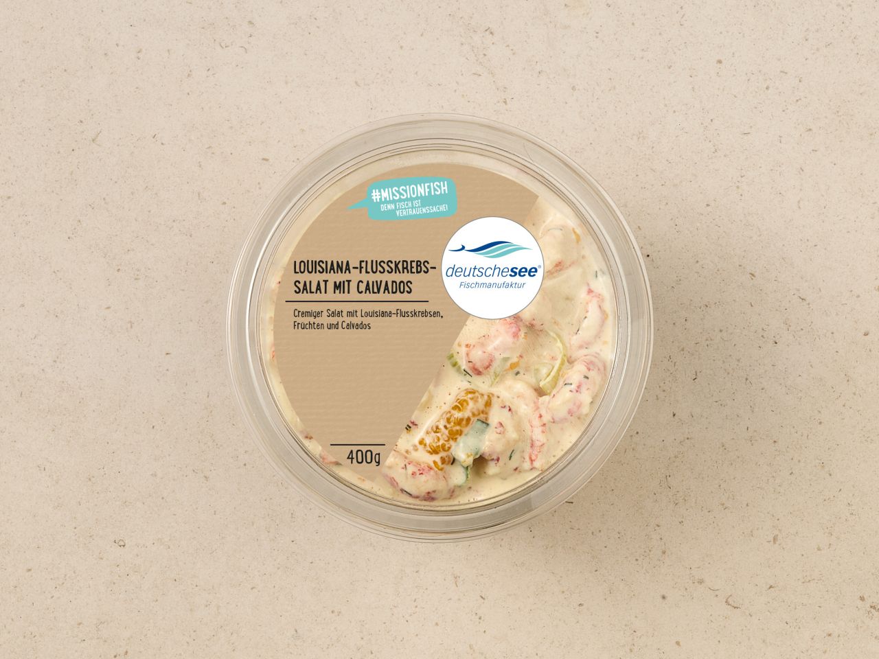 Louisiana-Flusskrebssalat mit Calvados · 400g Louisiana-Flusskrebssalat mit Calvados · 400g