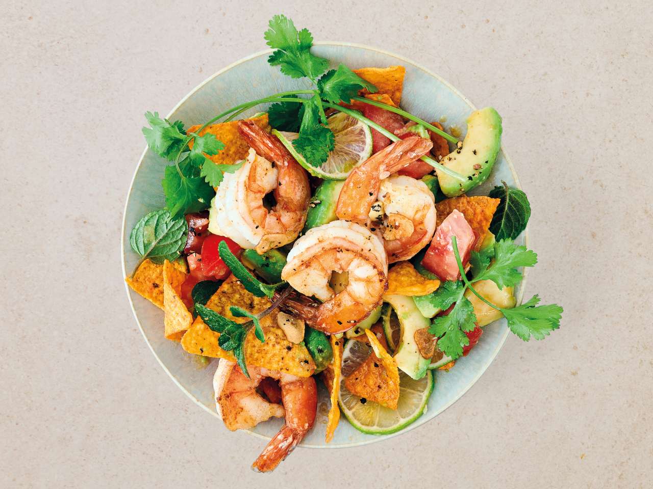 Rezept: Crunchy Garnelen-Salat