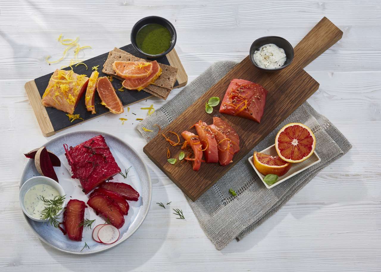 Rezept: Dreierlei Mini Beizlachse