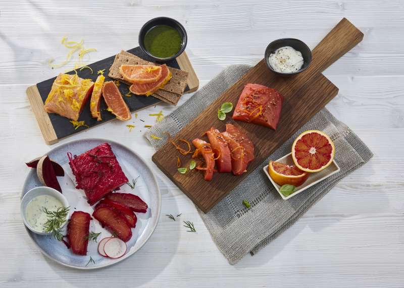 Dreierlei Mini Beizlachse Dreierlei Mini Beizlachse