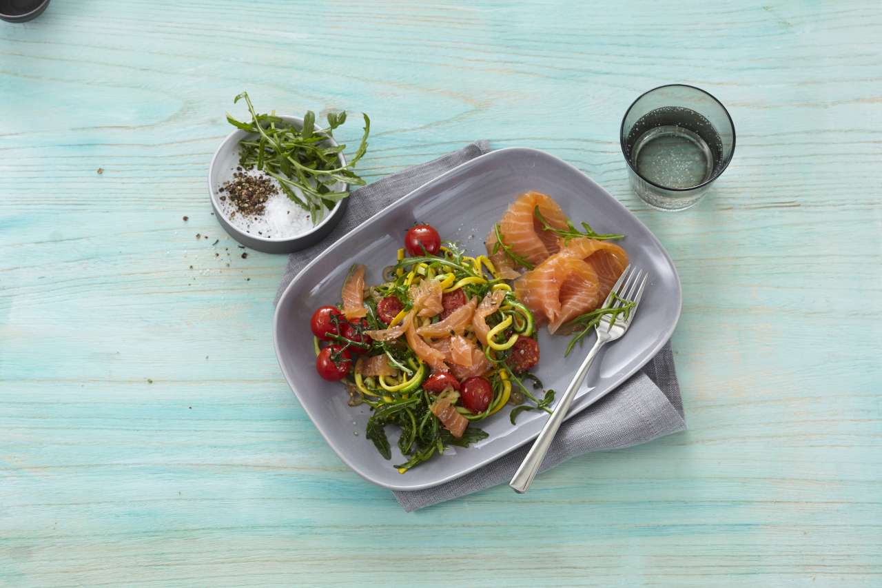 Rezept: Räucherlachs auf Zudeln