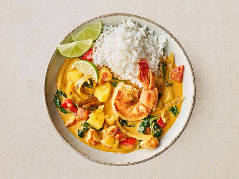 Garnelen-Ananas-Curry