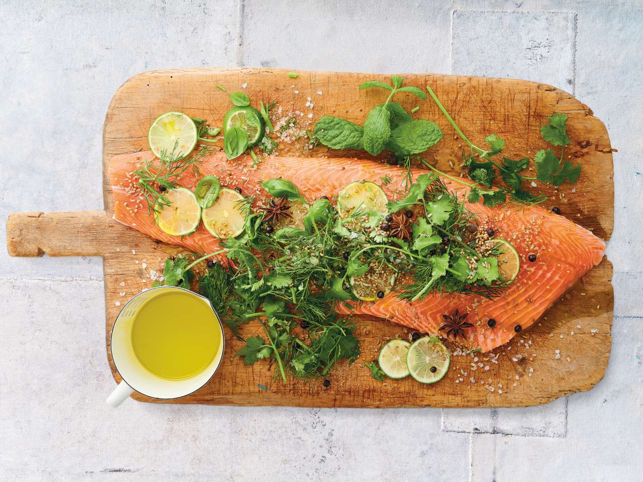 Rezept: Gebeizter Kräuterlachs