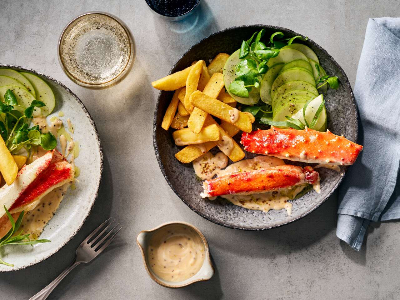 Alaska-Königskrabbenbeine und -scheren · roh