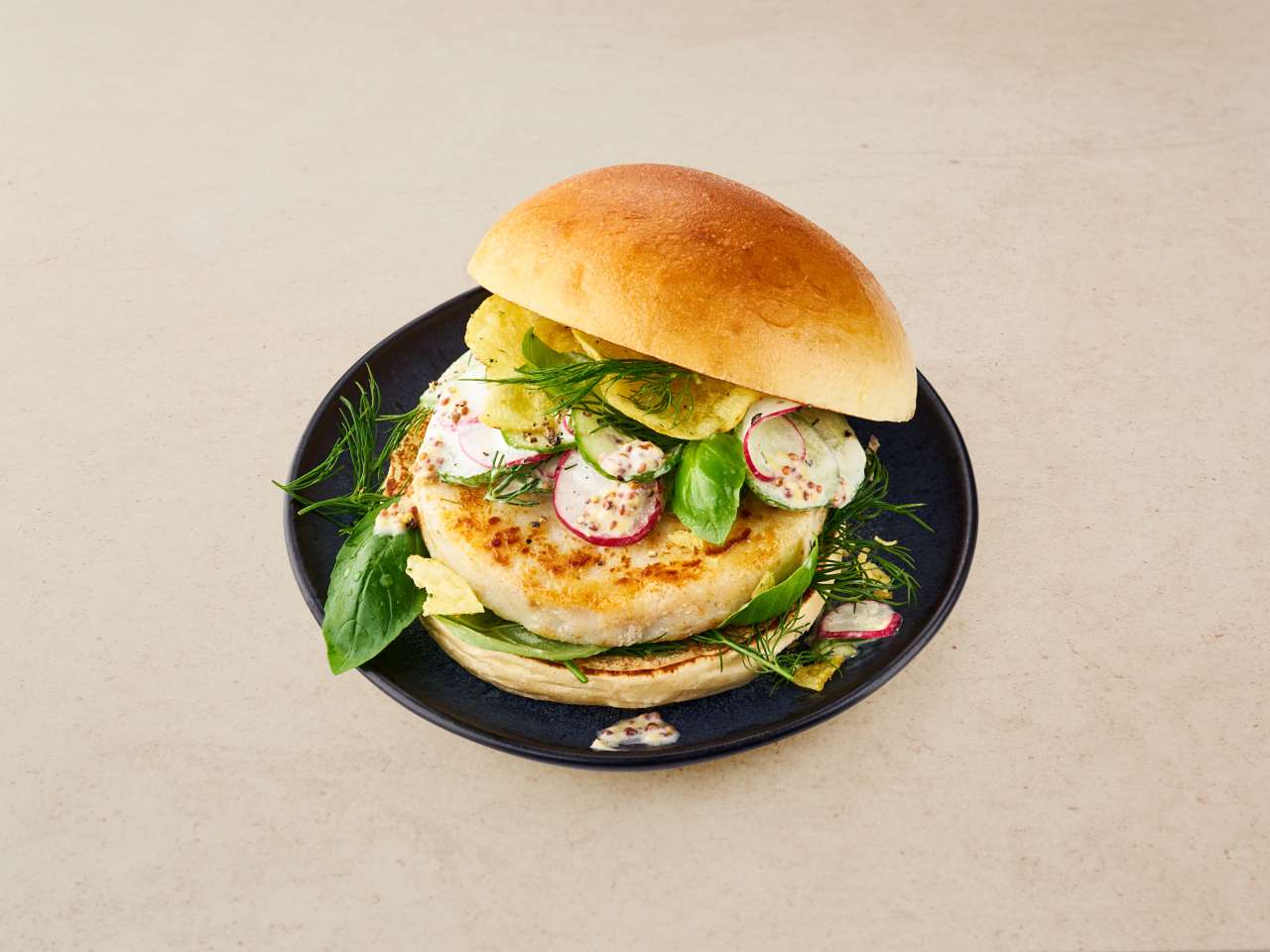 Rezept: Crunchy Kabeljau-Seelachs-Burger