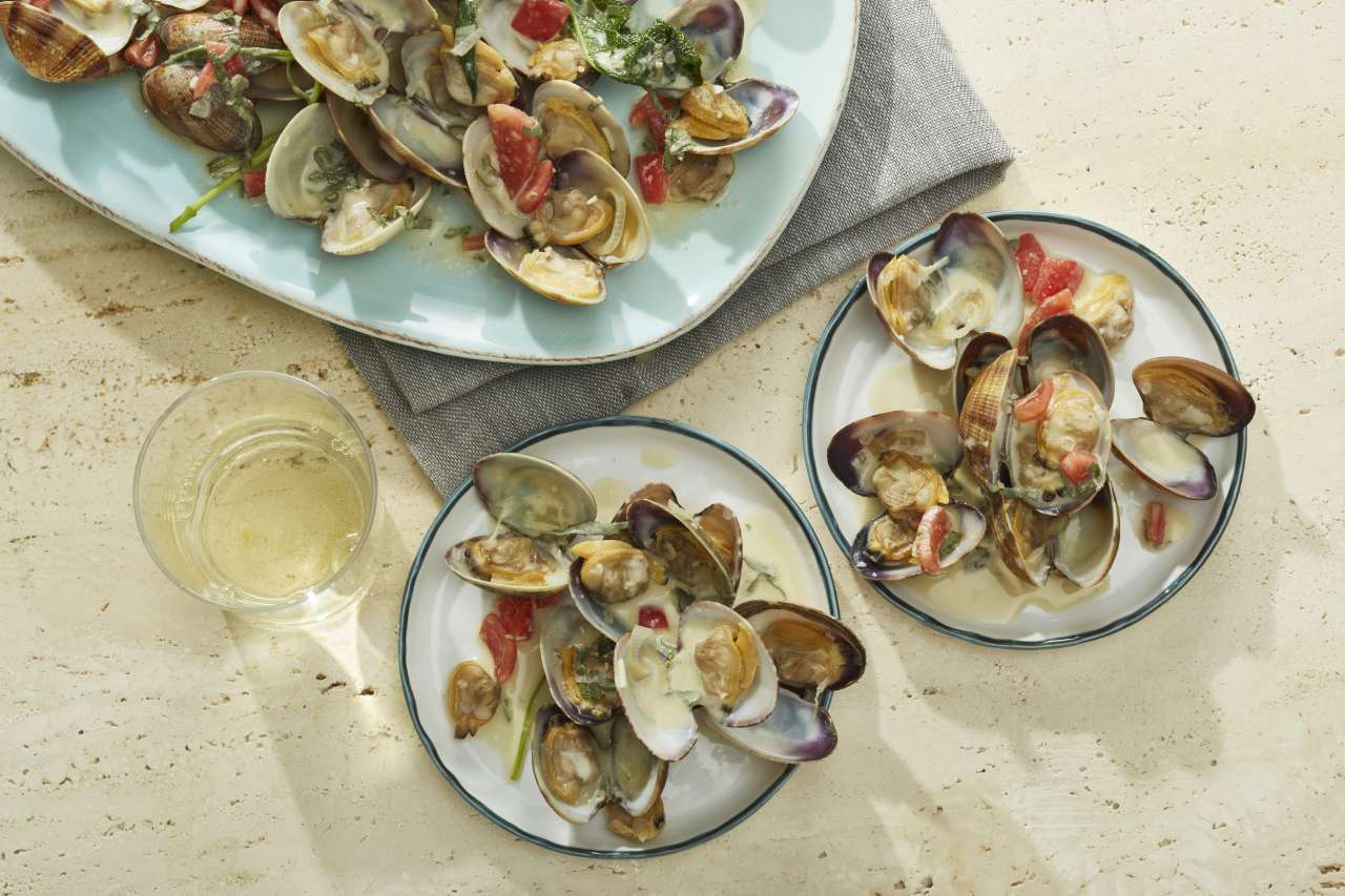 Rezept: Venusmuscheln in Weißweinsauce Rezept: Venusmuscheln in Weißweinsauce