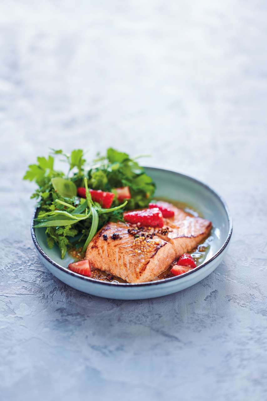 Rezept: Lachsfilet mit Nussbutter Rezept: Lachsfilet mit Nussbutter