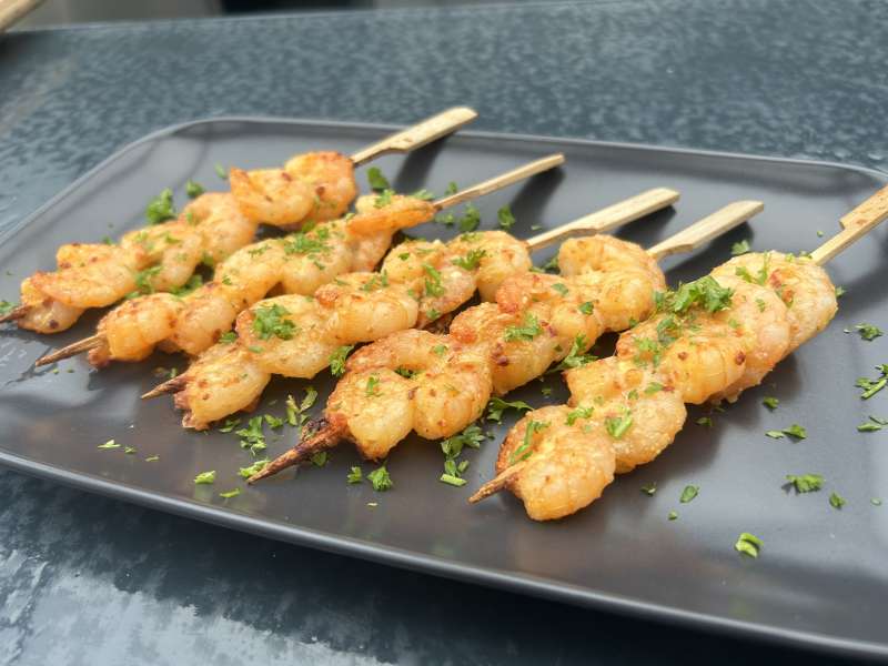 Airfryer-Garnelen mit Parmesan & Knoblauch