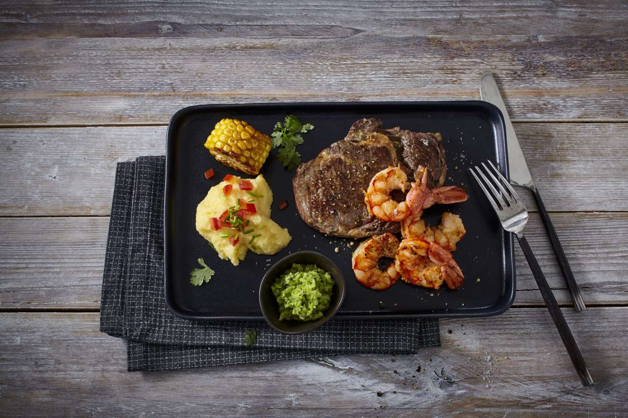 Rezept: Surf and Turf vom Grill Rezept: Surf and Turf vom Grill