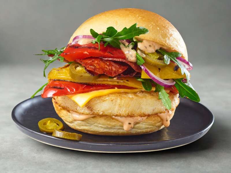 Spicy Spanish Kabeljau-Burger     