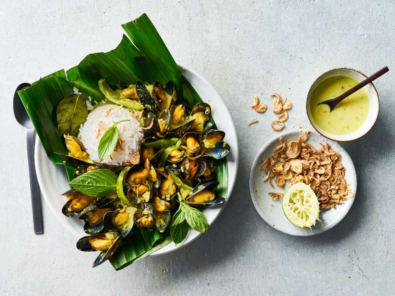 Miesmuscheln Bali Style