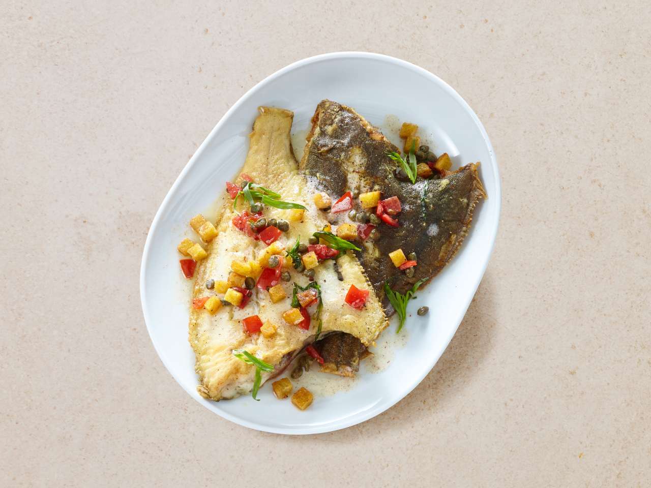 Rezept: Mediterrane Scholle 