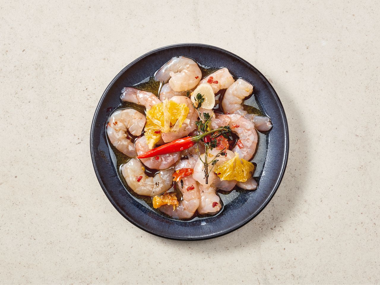 Schnelle Garnele »Nach mediterraner Art« Schnelle Garnele »Nach mediterraner Art«