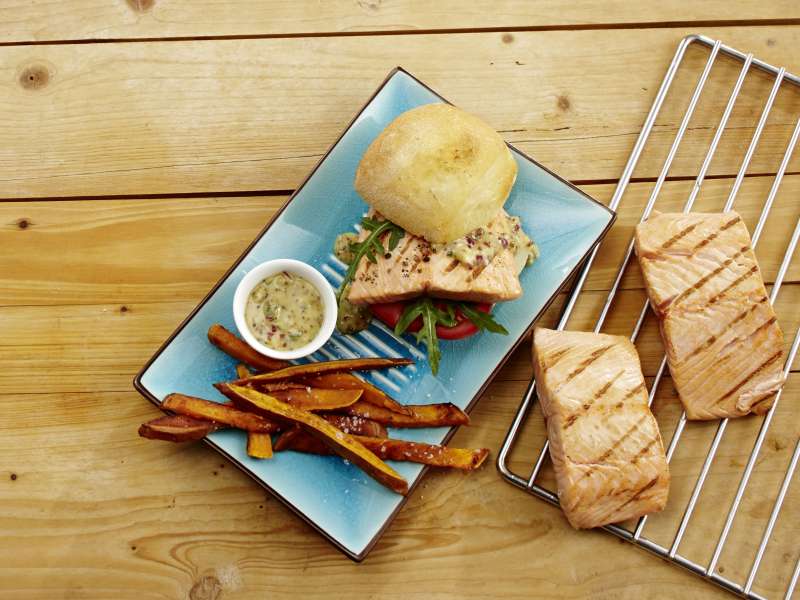 Fischburger Lachs