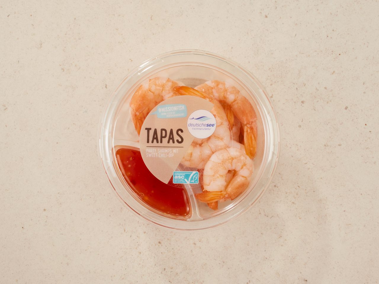 Tapas »Party Shrimps mit Sweet Chili-Dip«