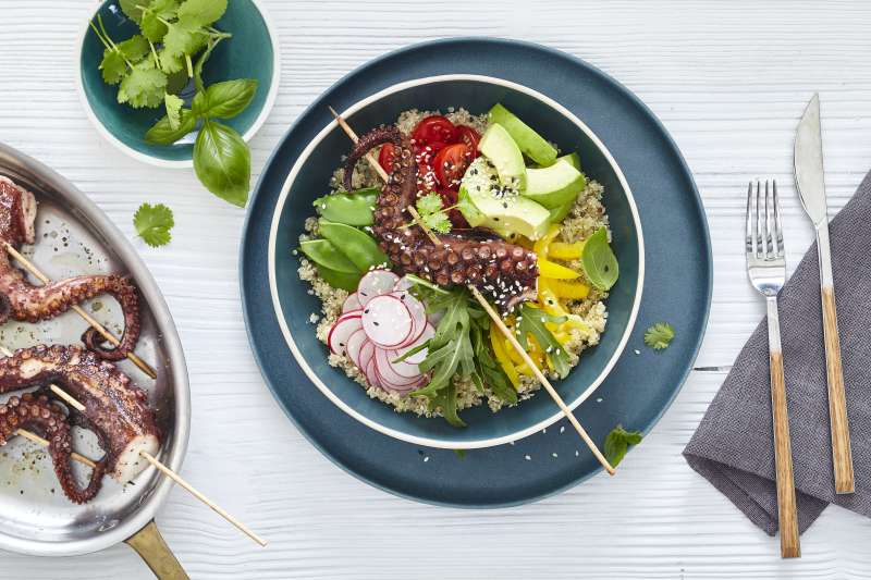 Bowl mit Pulpo Bowl mit Pulpo