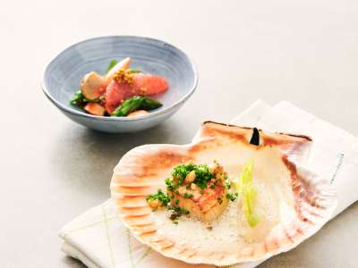 Gebratene Jakobsmuscheln Gebratene Jakobsmuscheln