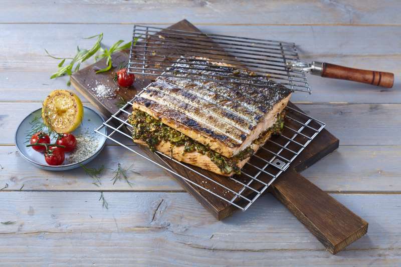 Sandwich-Lachs vom Grill