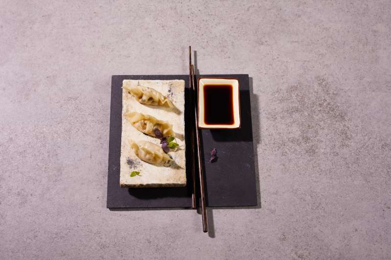 Gyoza mit Garnelen Gyoza mit Garnelen