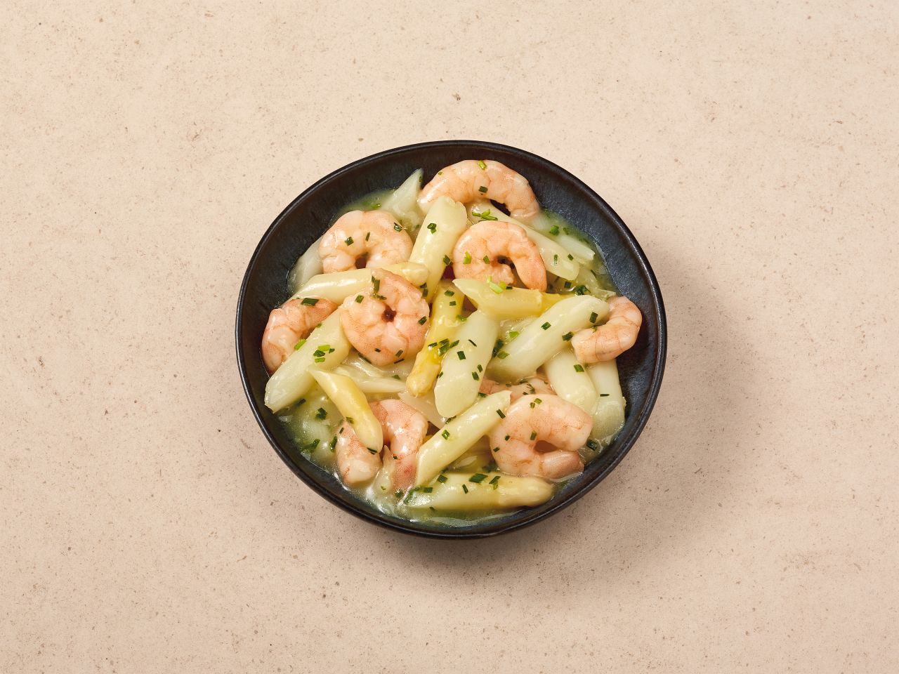 Spargel-Garnelen-Salat mit Zitronenmarinade · 400g Spargel-Garnelen-Salat mit Zitronenmarinade · 400g