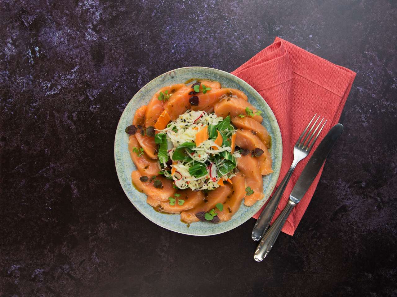 Rezept: Asiatischer Lachssalat