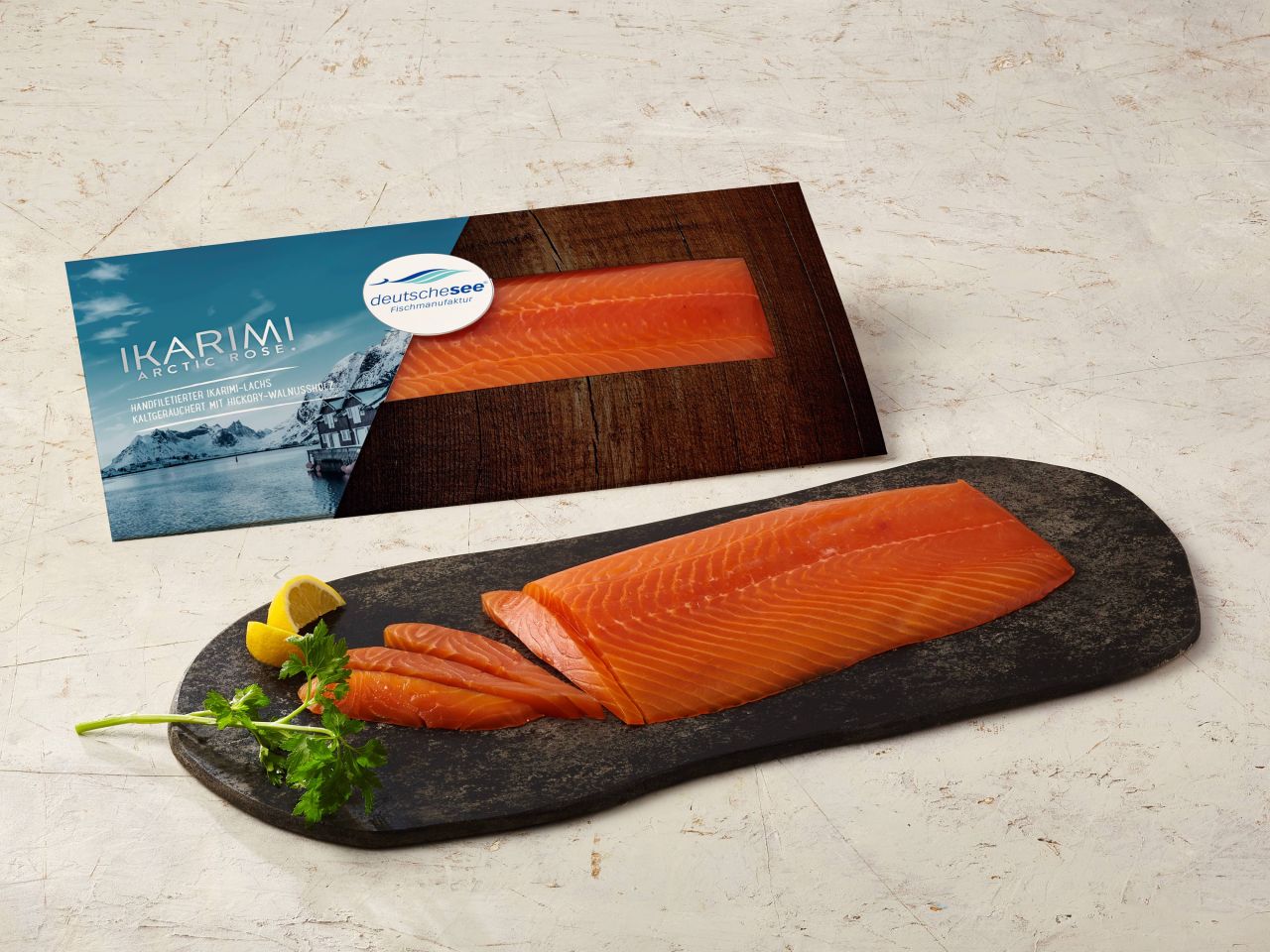 »Arctic Rose« IKARIMI Räucherlachs ·  am Stück