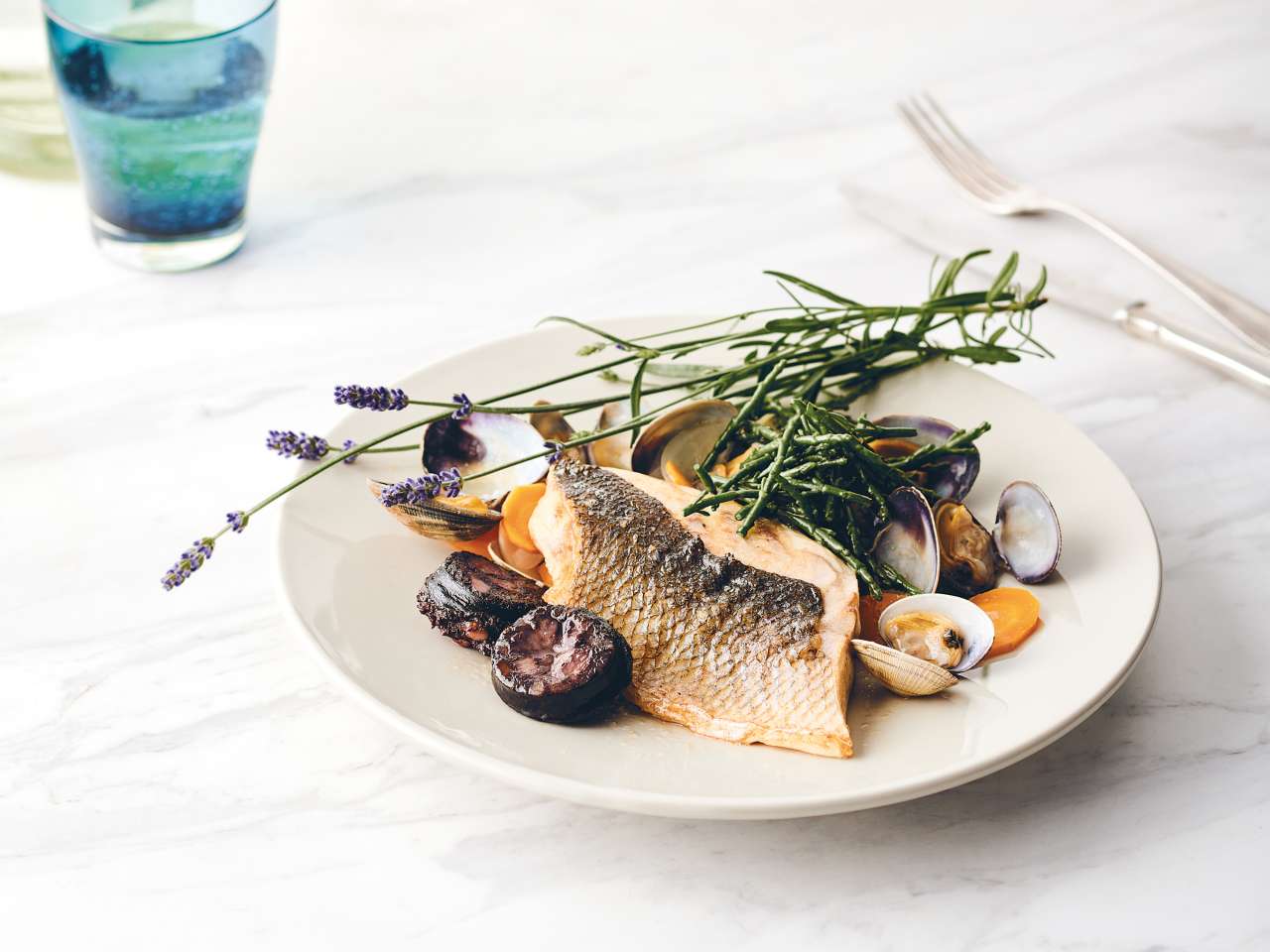 Rezept: Loup de Mer mit Blutwurst