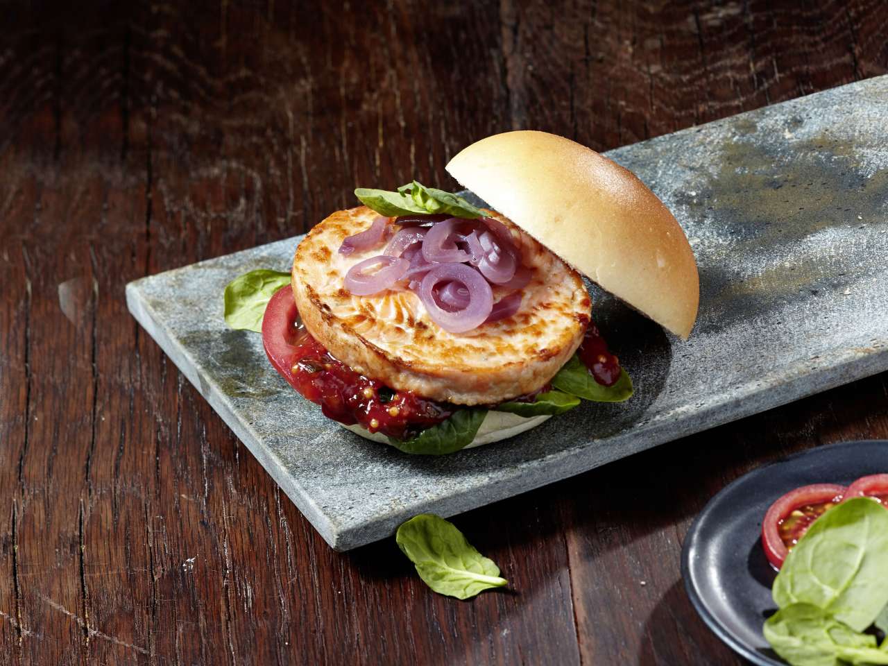 Rezept: Lachs Burger "Amerikanisch"