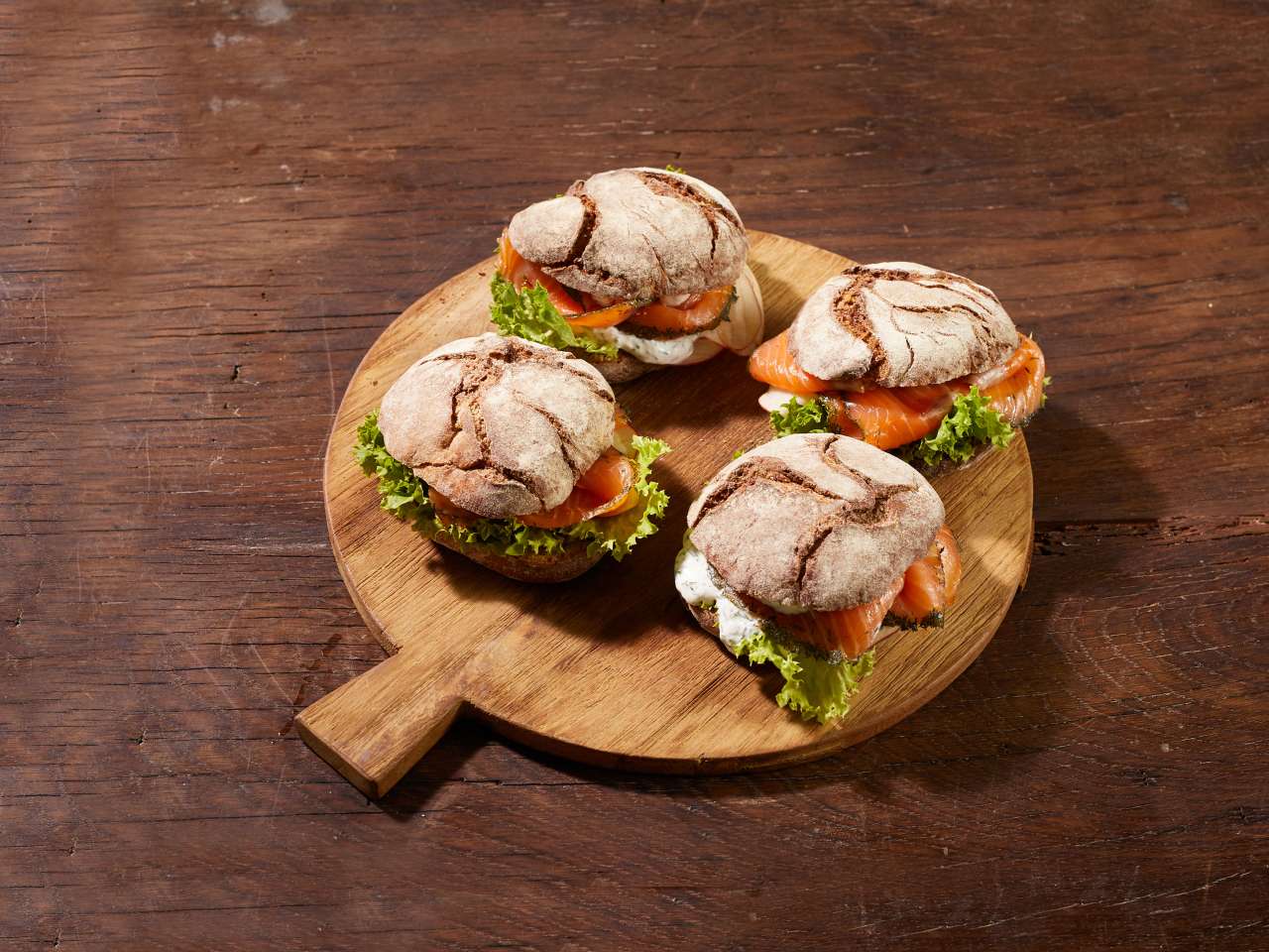 Rezept: Graved Lachs im Bauernbrötchen