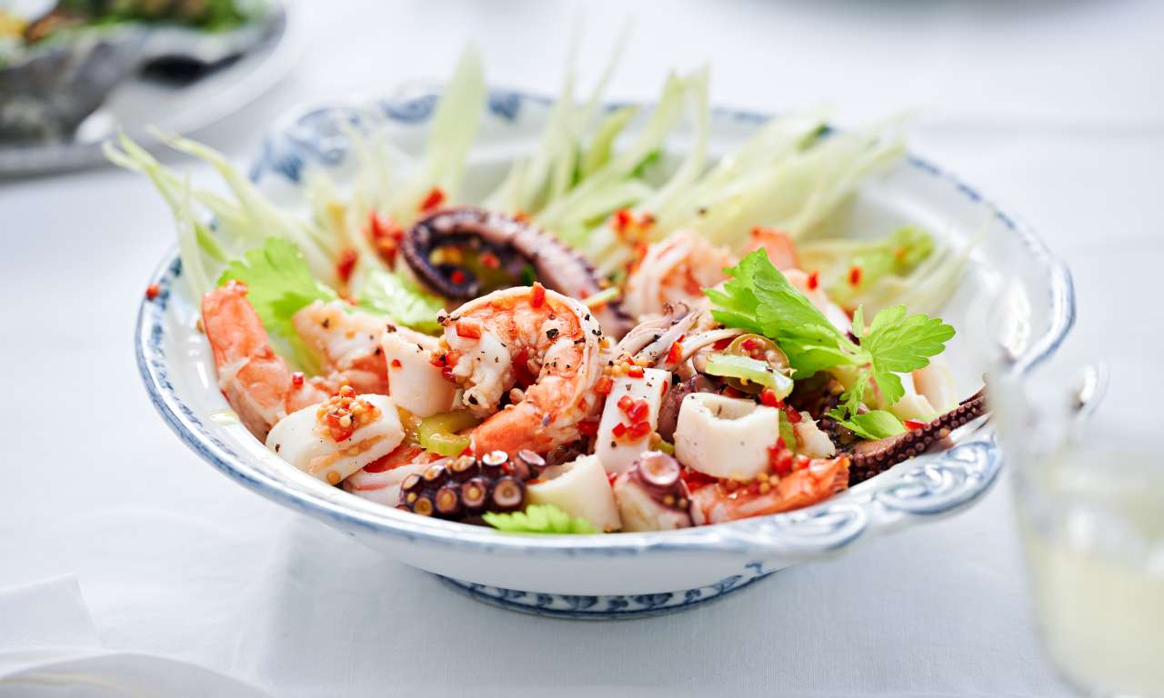 Meeresfrüchte mit Fenchel