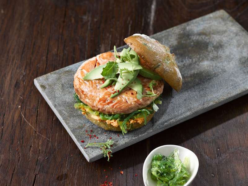 Lachs Burger "Asiatisch" Lachs Burger "Asiatisch"