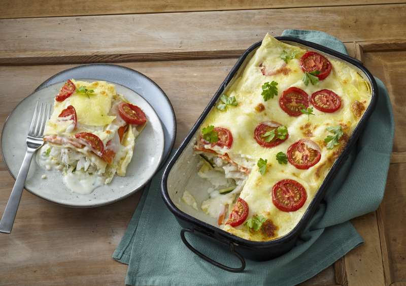 Lasagne mit Kabeljau