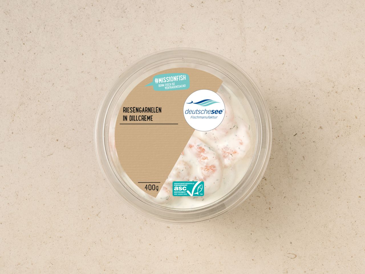 Riesengarnelen in Dillcreme · 400g Riesengarnelen in Dillcreme · 400g