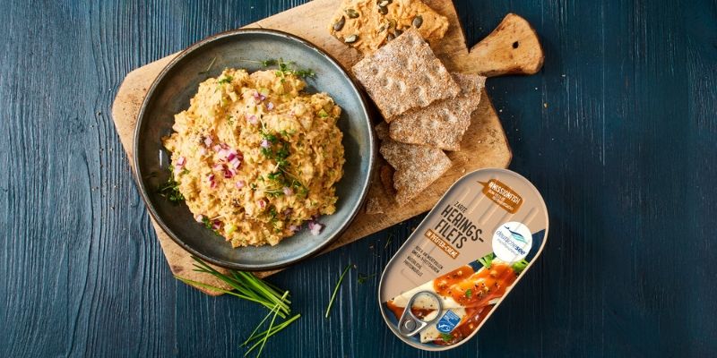 Heringsfilets in Pfeffer-Creme Heringsfilets in Pfeffer-Creme