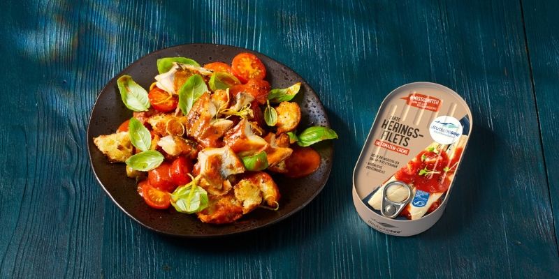 Heringsfilets in Tomaten-Creme