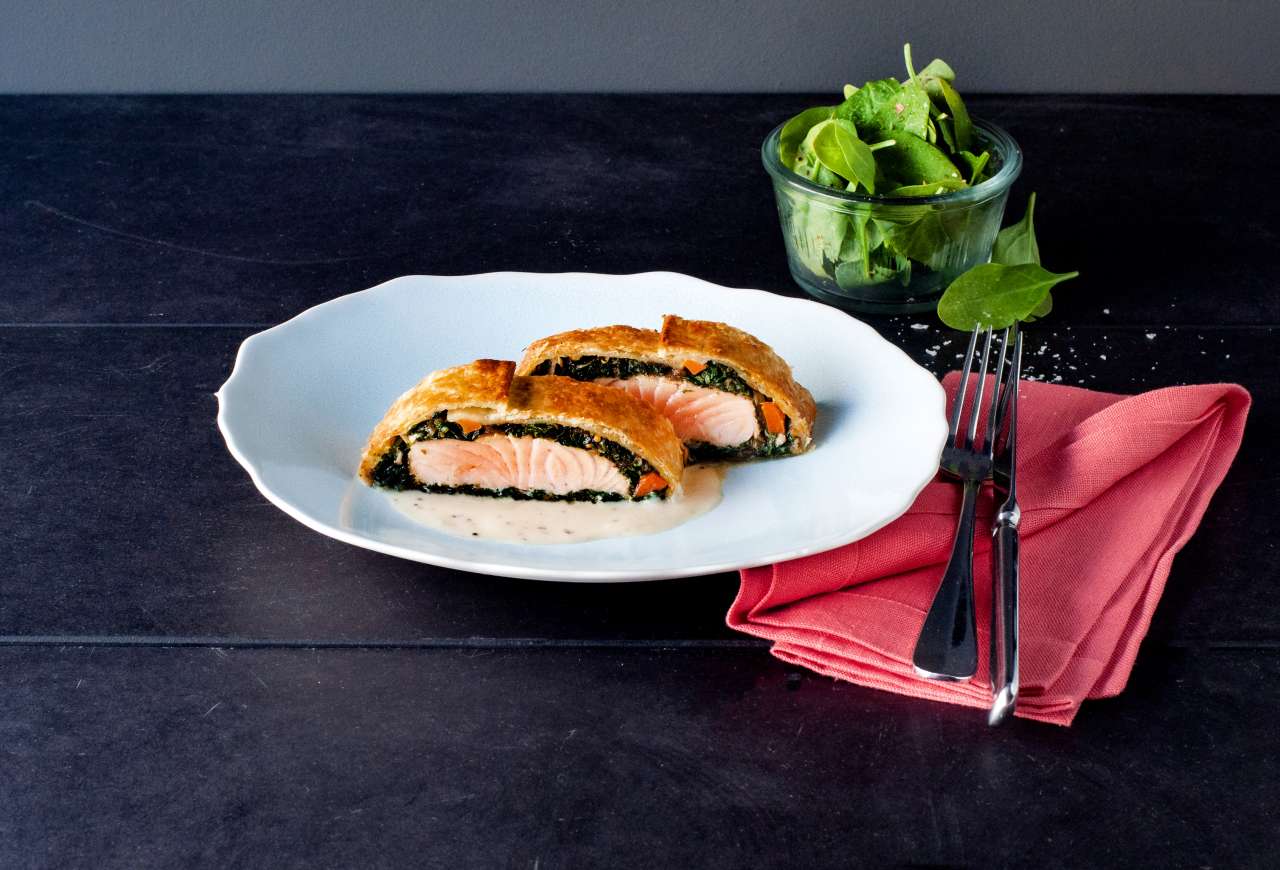 Rezept: Lachs im Blätterteig Rezept: Lachs im Blätterteig