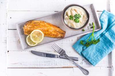 Seezunge auf Schwarzwurzel-Ragout