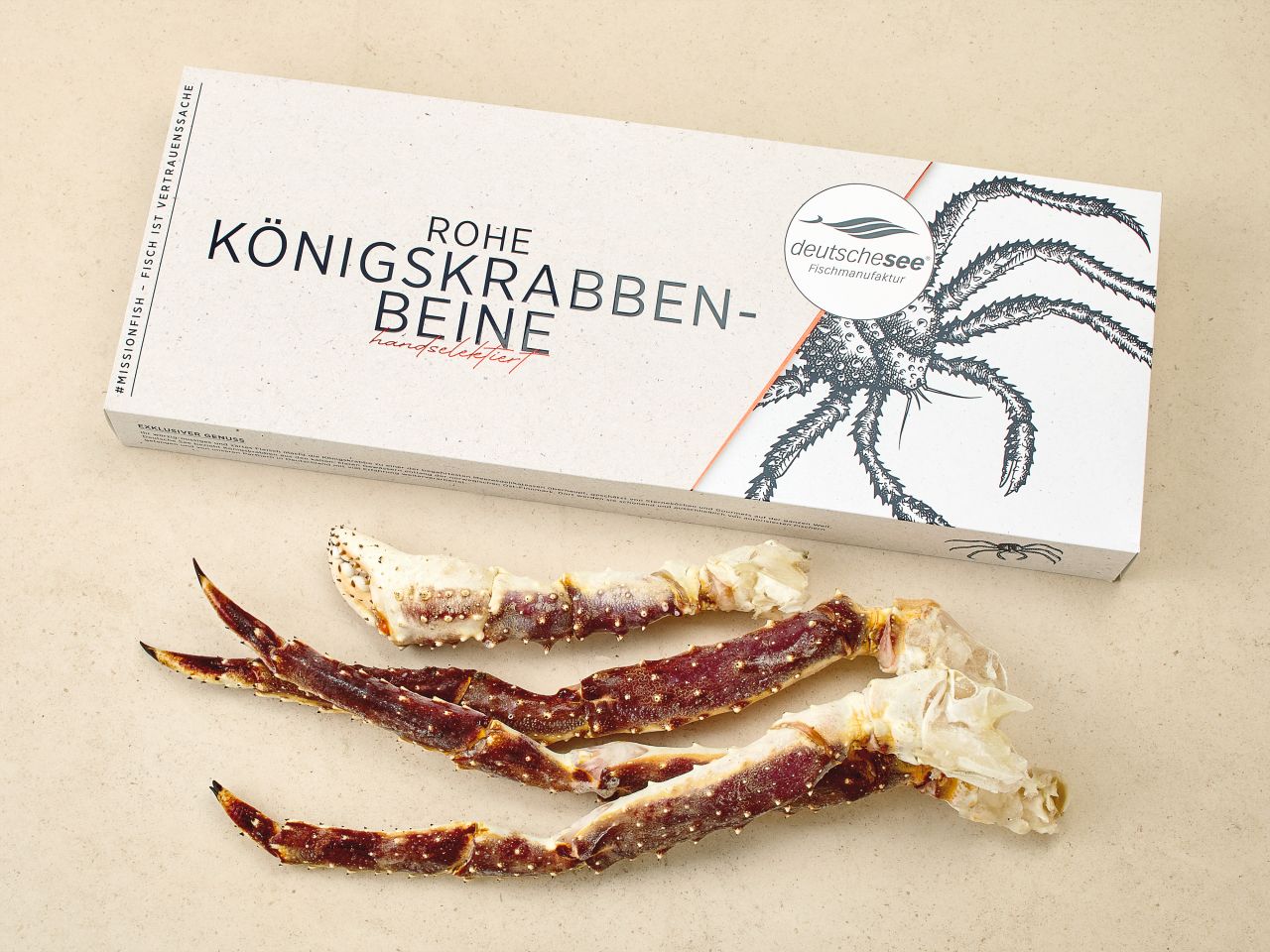 Alaska-Königskrabbenbeine und -scheren · roh Alaska-Königskrabbenbeine und -scheren · roh