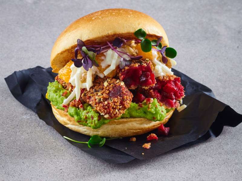 Veggie Rote Bete-Burger                    Veggie Rote Bete-Burger