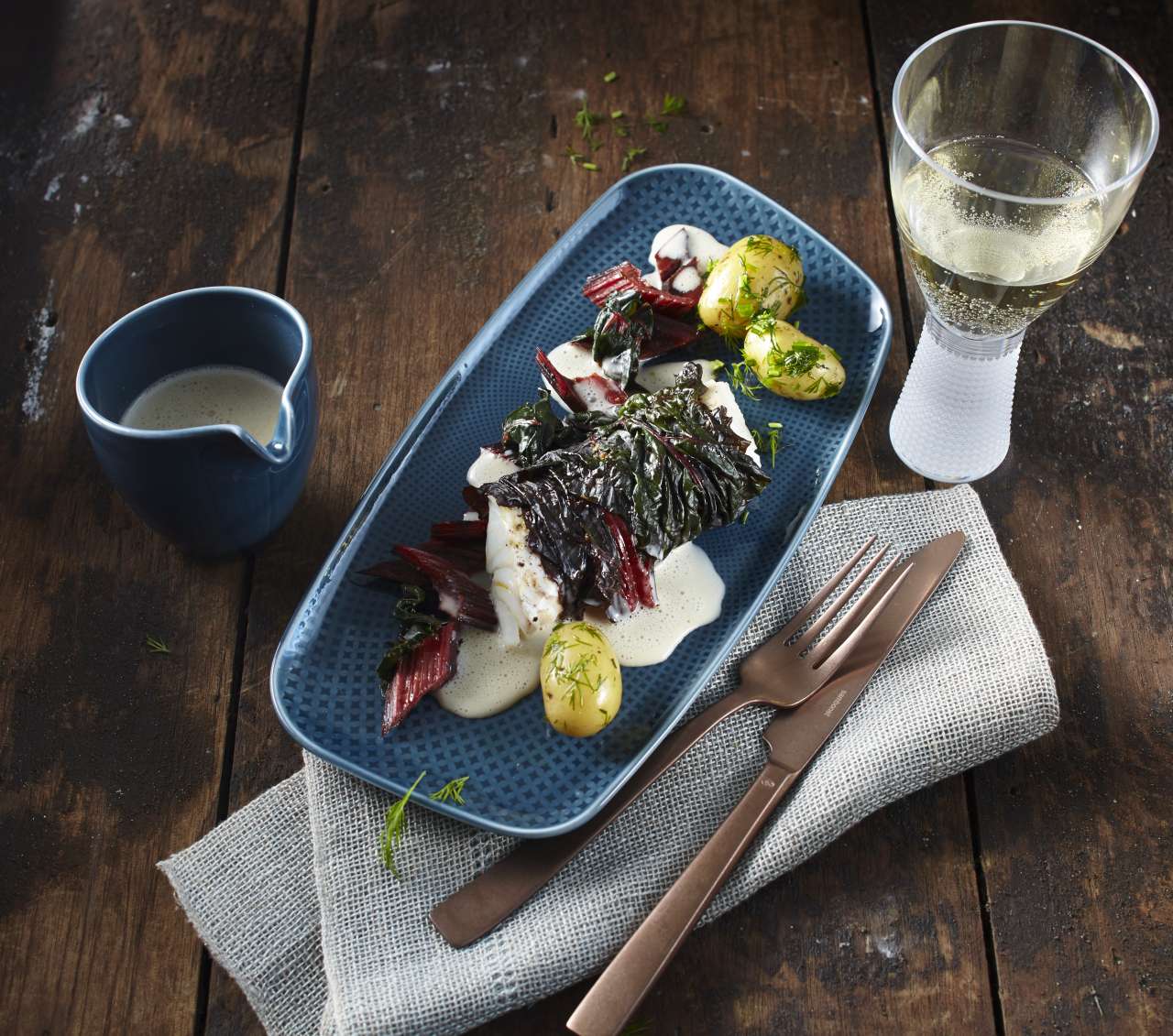 Island-Schellfisch im Mangoldblatt