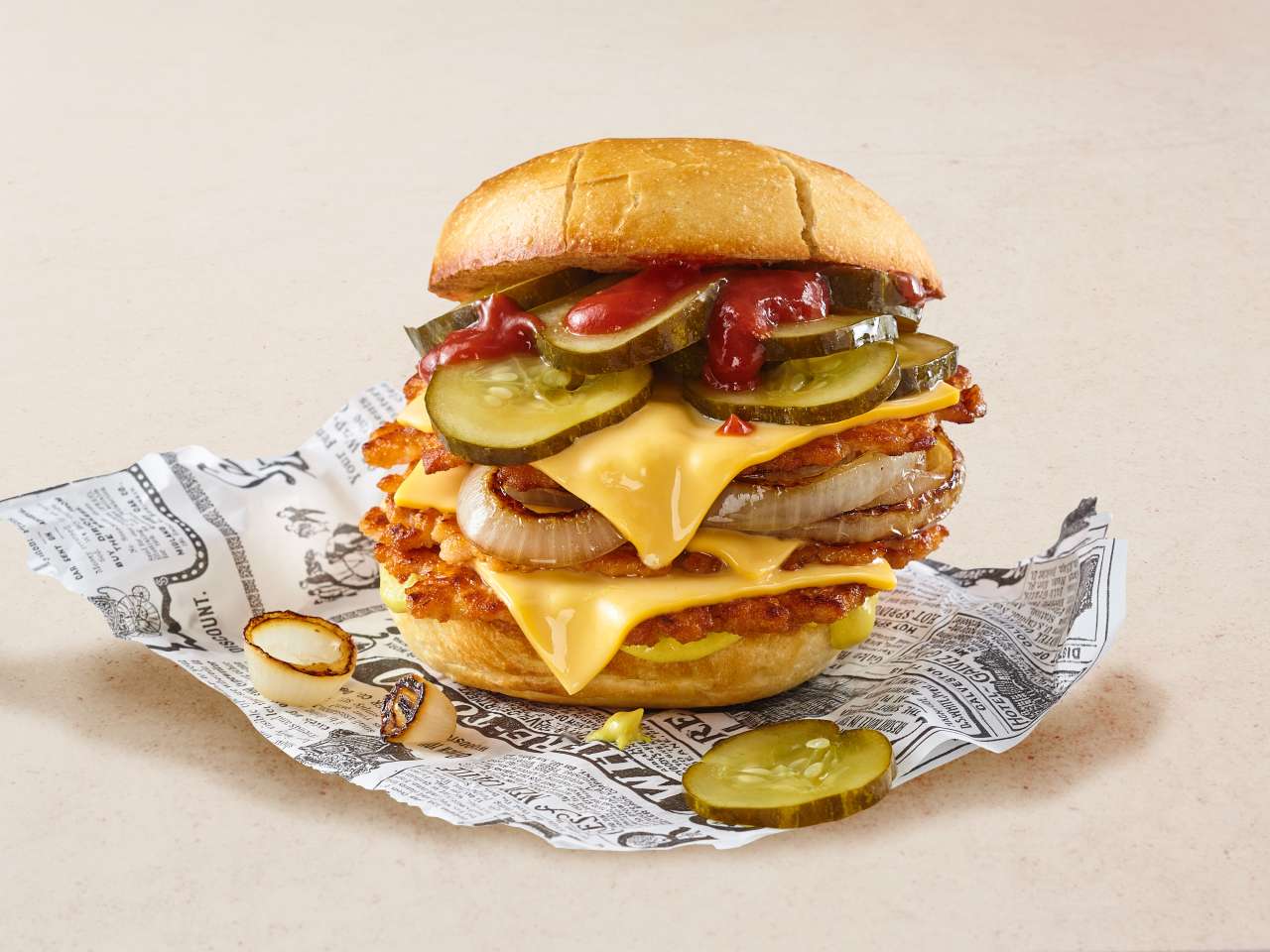 Lachs-Smashed-Burger Lachs-Smashed-Burger