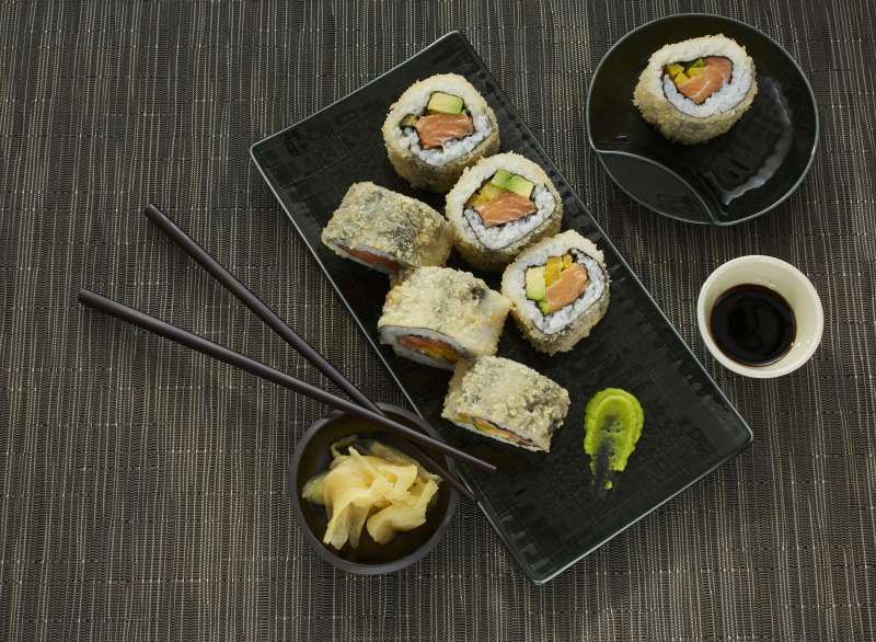 Frittiertes Sushi Frittiertes Sushi